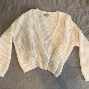 Cream cropped sweater